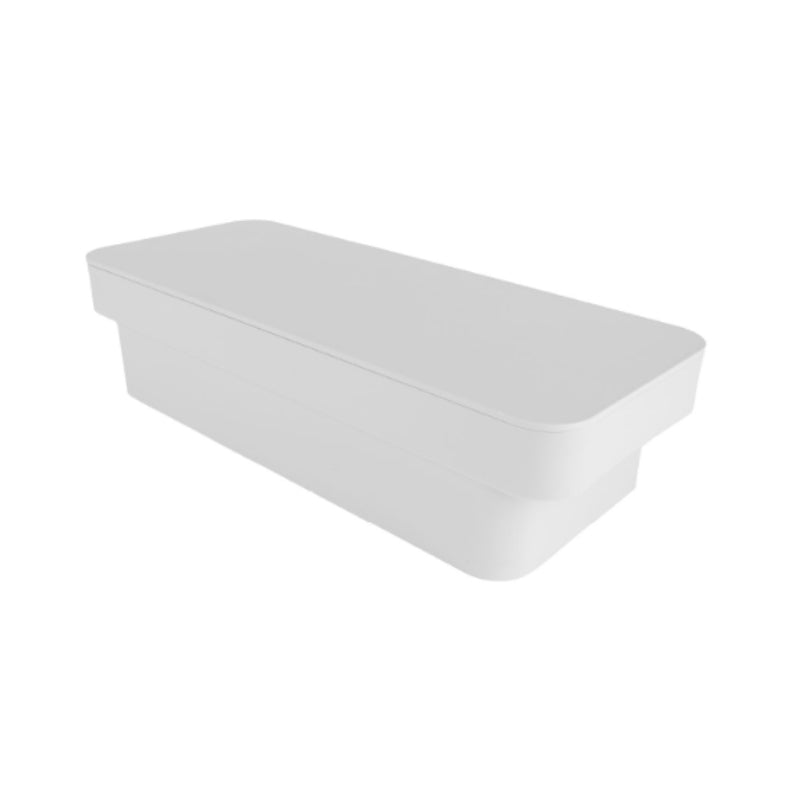 Deco Slim Storage Box With Lid White 2.5L