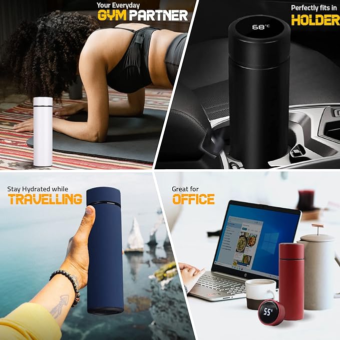 Digital Vacuum Flask White