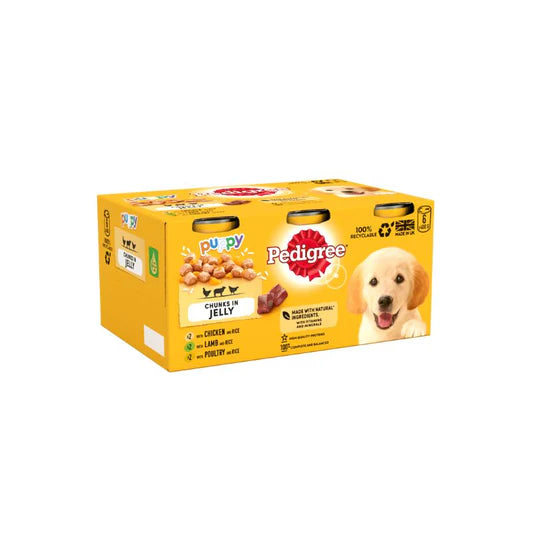 Pedigree Tin Puppy Selection Jelly 400gm (Pack of 24)