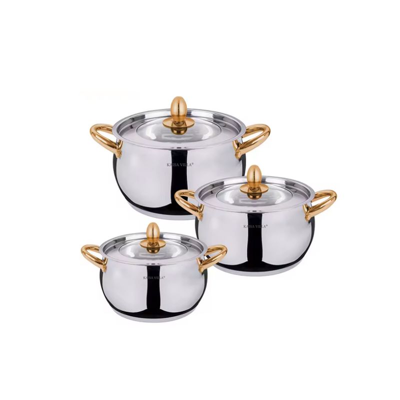 Stainless Steel Cooking Pot Set of 6pcs