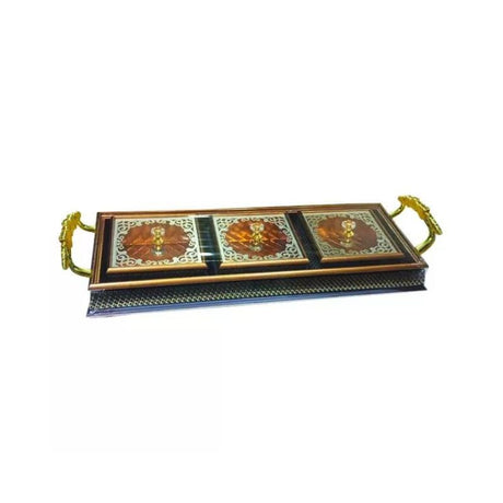 3 Condiment Sets With Tray