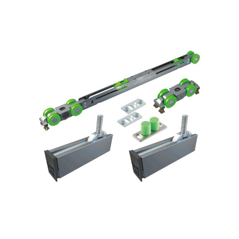 Sliding Door Kit for Doors Upto 120 kg (With Double Soft Close)