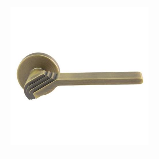 Lever Handle on Rose With Escutheons