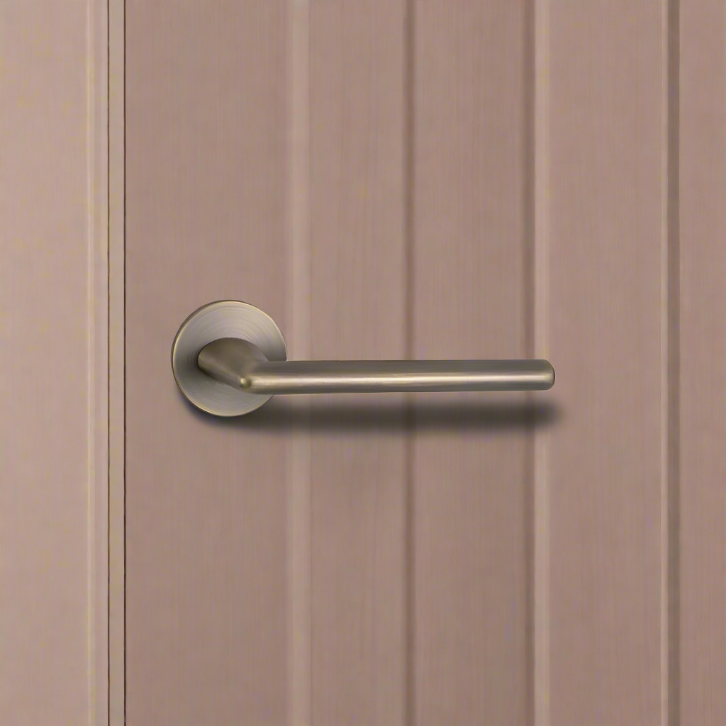 Lever Handle on Rose With Escutheons
