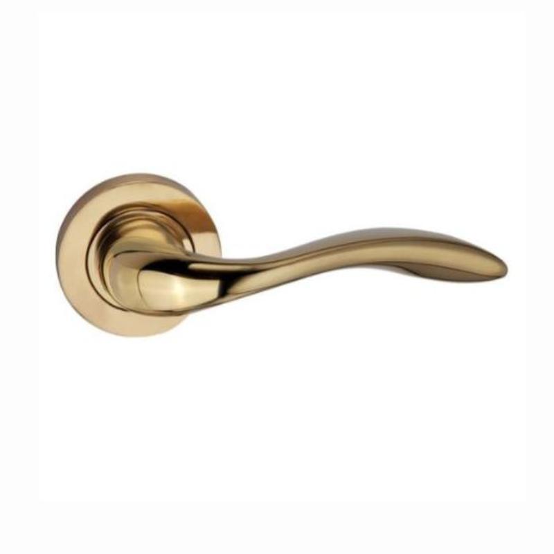 EuroArt Lever Handle on Rose With Escutheons