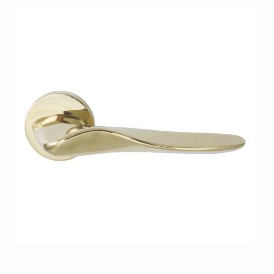 EuroArt Lever Handle on Rose With Escutheons