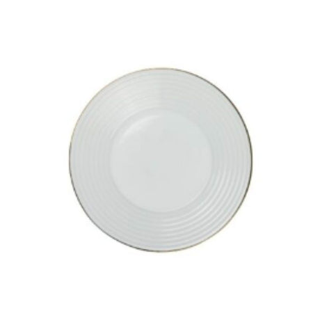 Golden Opal Harena Plain White Dessert Plate (Set of 6)