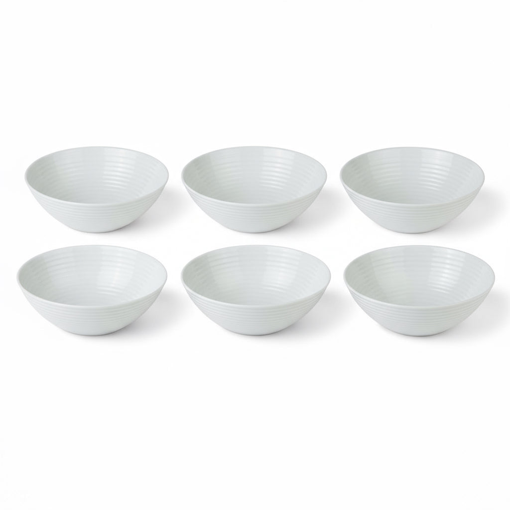 Golden Opal Harena Plain White Bowl 12cm (Set of 6)
