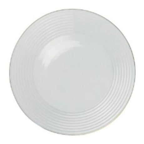 Golden Opal Harena Plain White Dinner Serving Plate 32cm (Set of 6)