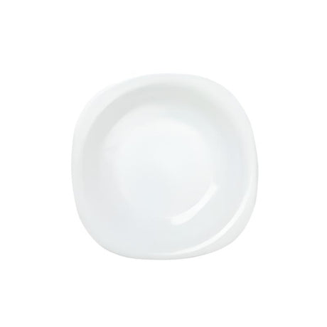 Golden Opal Carine Plain White Soup Serving Plate (Set of 6)