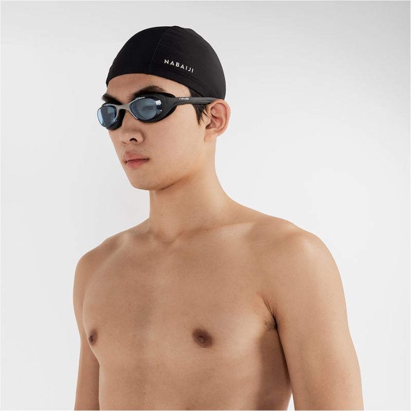 Decathlon-Nabaiji Swimming Goggles XBASE - Clear Lenses - Black Blue