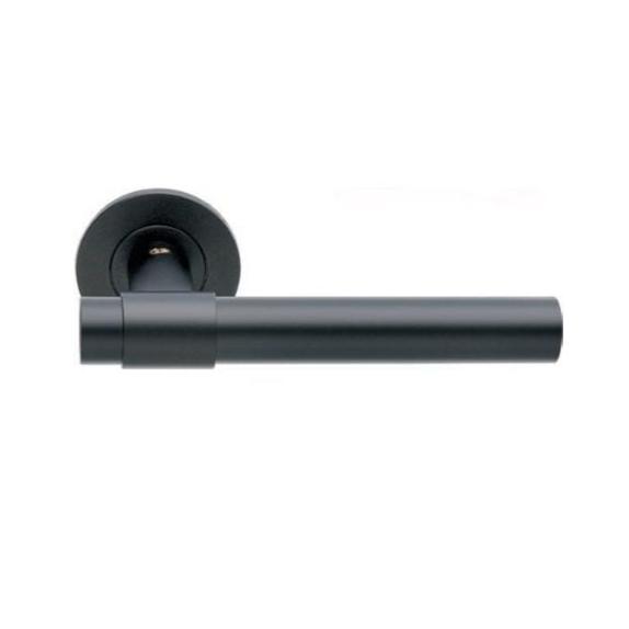 EuroArt Black Lever on Rose Round Handle