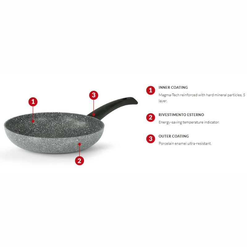 Pietra Viva Pan With 2 Handle 36cm