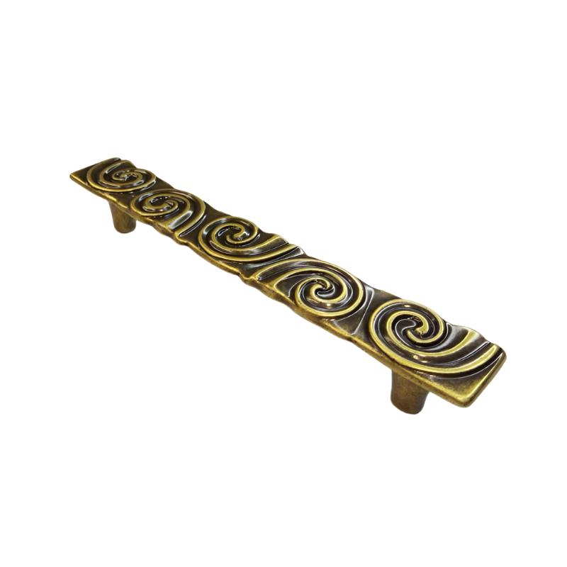 Furniture Handle Antique Brass 128mm