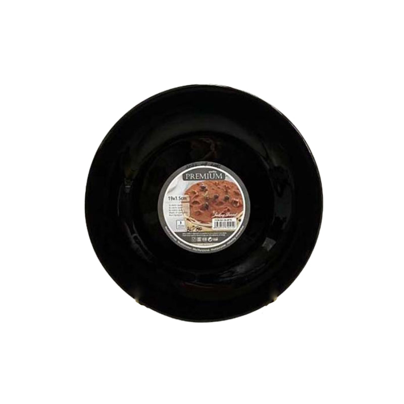 Dinner Dessert Serving Plate 7" Black