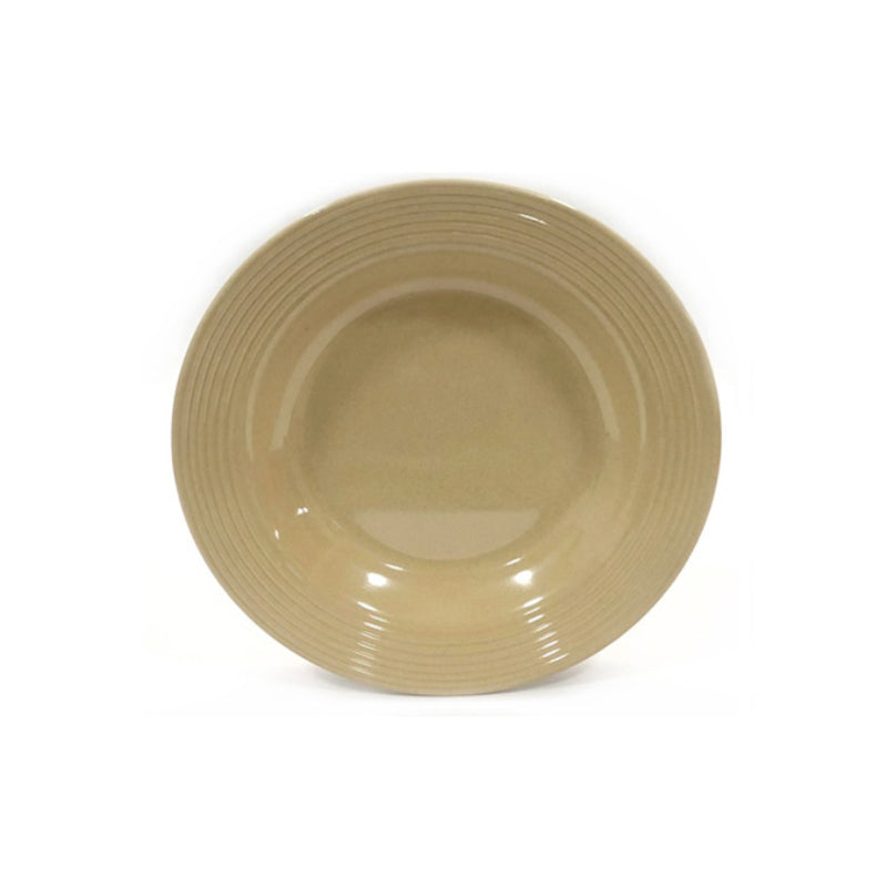Dinner Serving Deep Plate 8" Beige