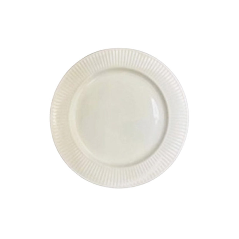 Dinner Serving Plate Flat 7.5" White