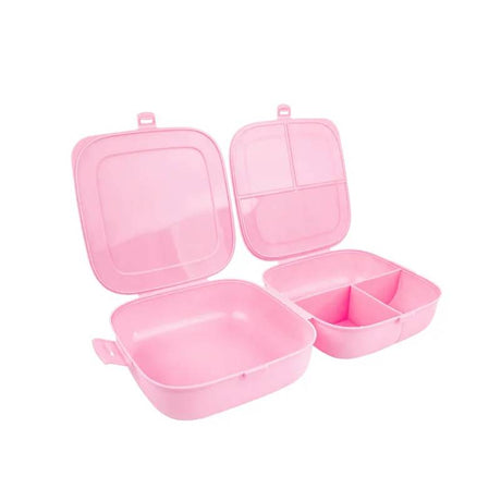 Double Lid Lunch Box Pink