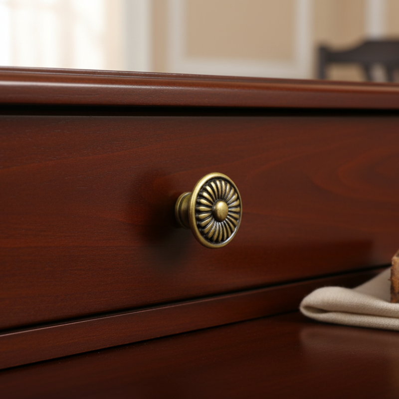 Drawer Knob Antique Brass