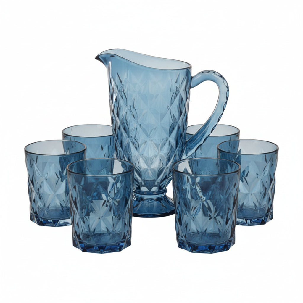 Drinking Glasses With Pitcher (Set of 7 Pcs)