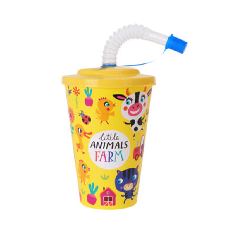 Drinking Mug With Straw (Set of 4)