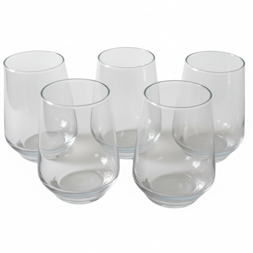 Drinking Serving Glass 390ml (Set of 5pcs)