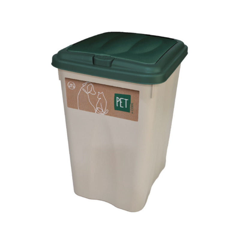 Dust Box With Lid Green 21L