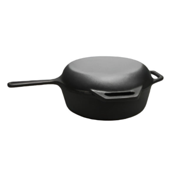 Dutch Oven 3.2 Quarts with Skillet Lid 2-in-1