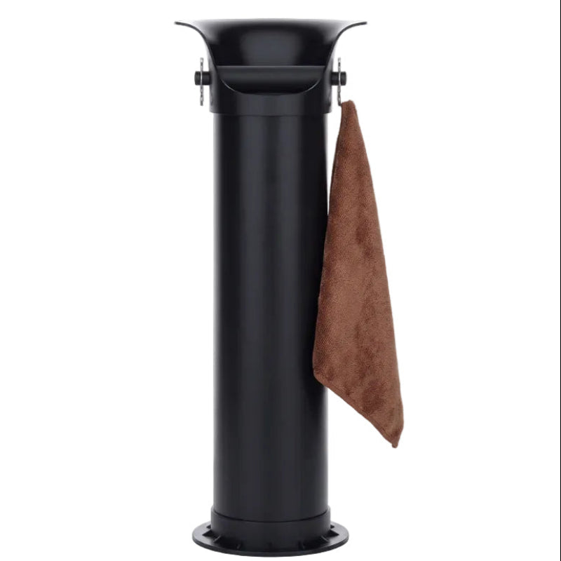 Floor Standing Tower Coffee Knock Box Black