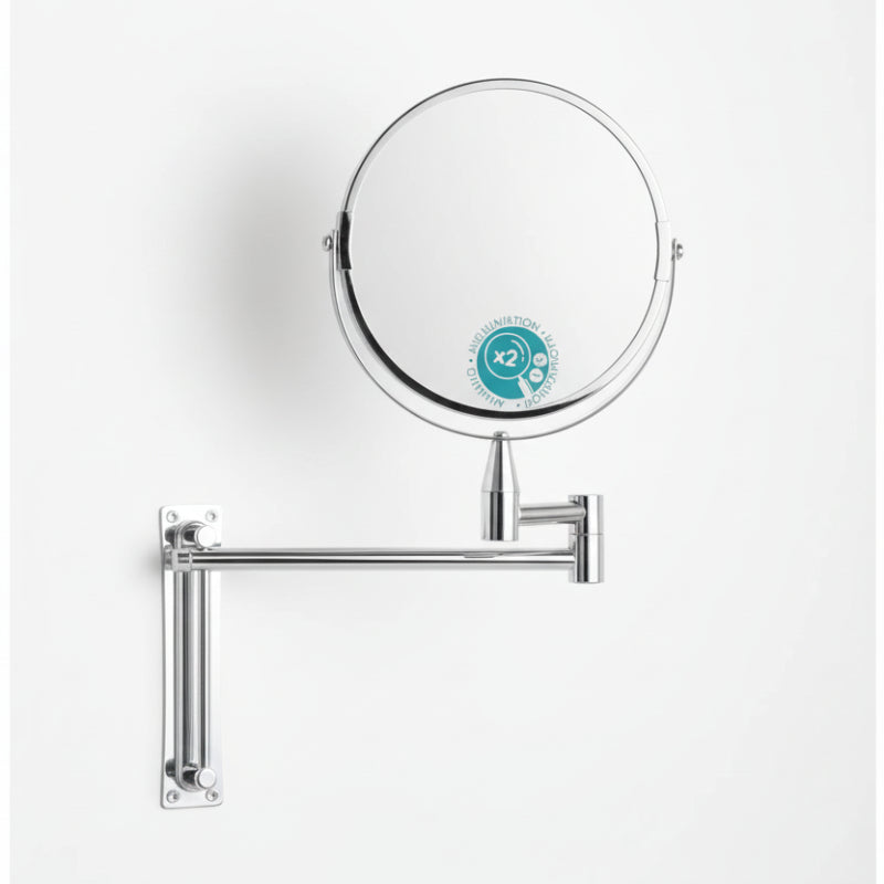 Extendable Wall Mirror Double-Sided 17cm
