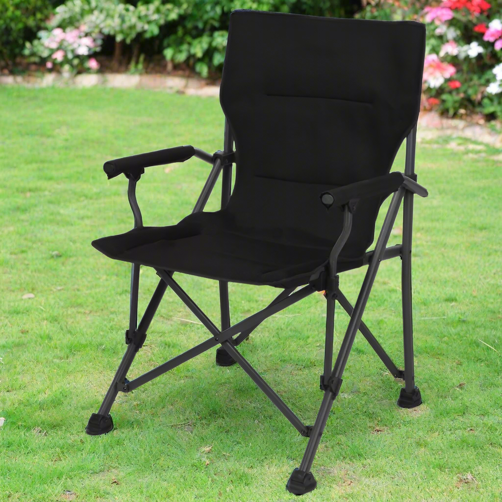 Camping Chair Foldable Black