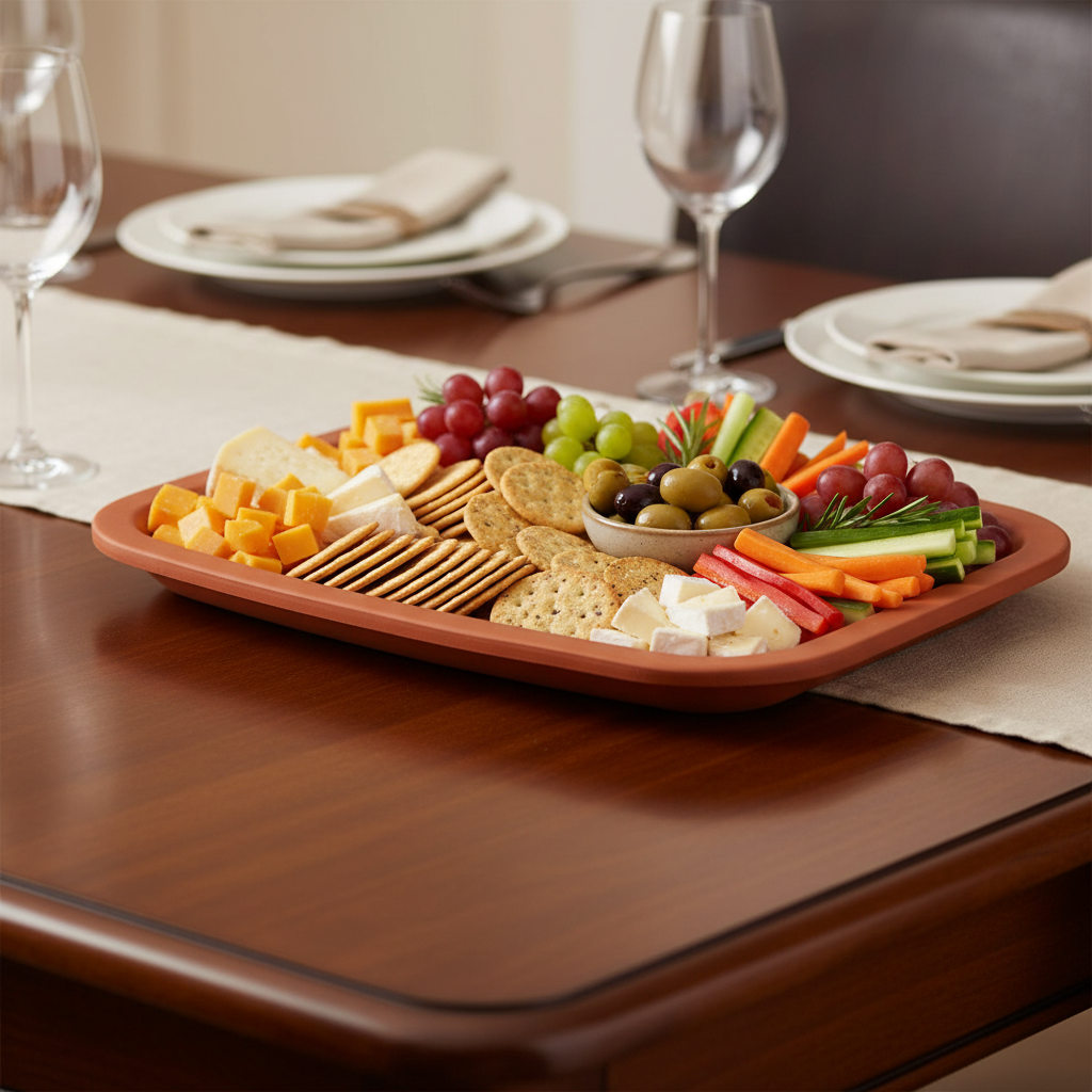 Flat Rectangular Serving Tray 26 X 20 cm