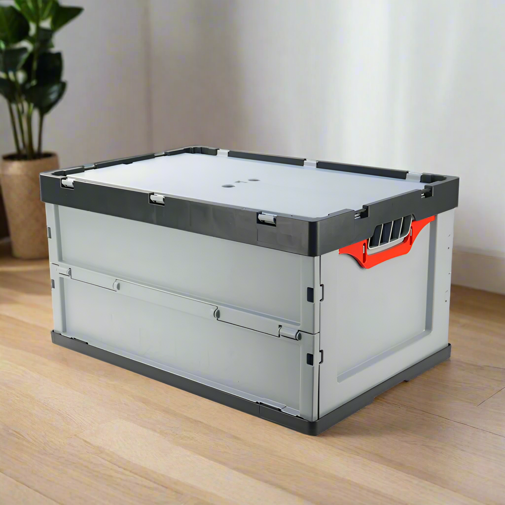 Foldable Storage Box 67L Grey