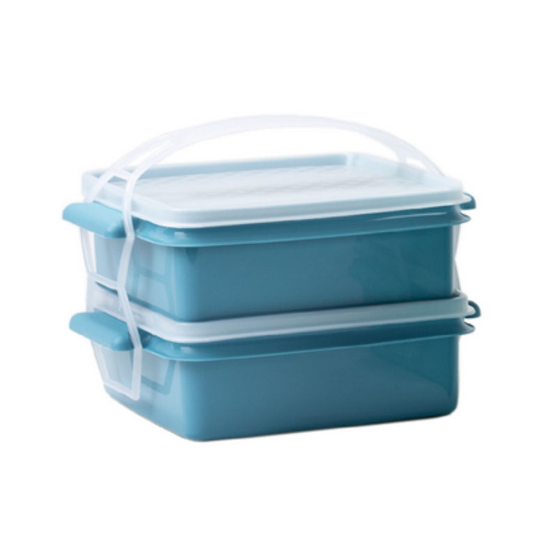 Food Storage Box 1Ltr Set of 2pcs Blue