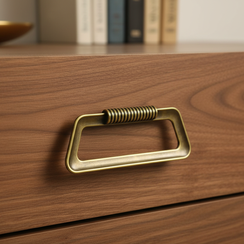 Furniture Handle Antique Brass 32mm