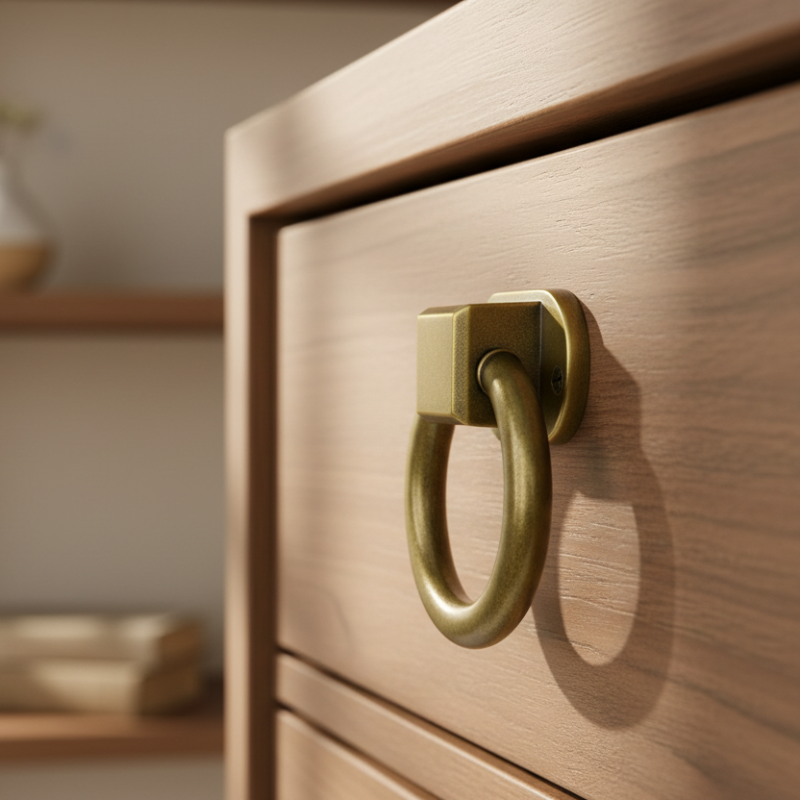 Furniture Handle Antique Brass 90mm