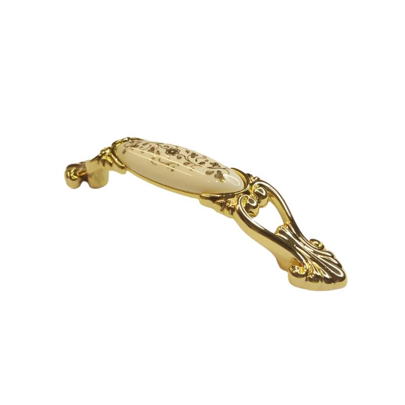 Furniture Handle Gold Porcelain