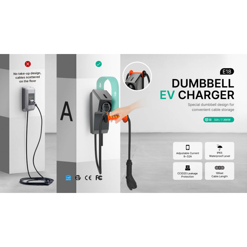 GK E18 7.36KW EV Charger