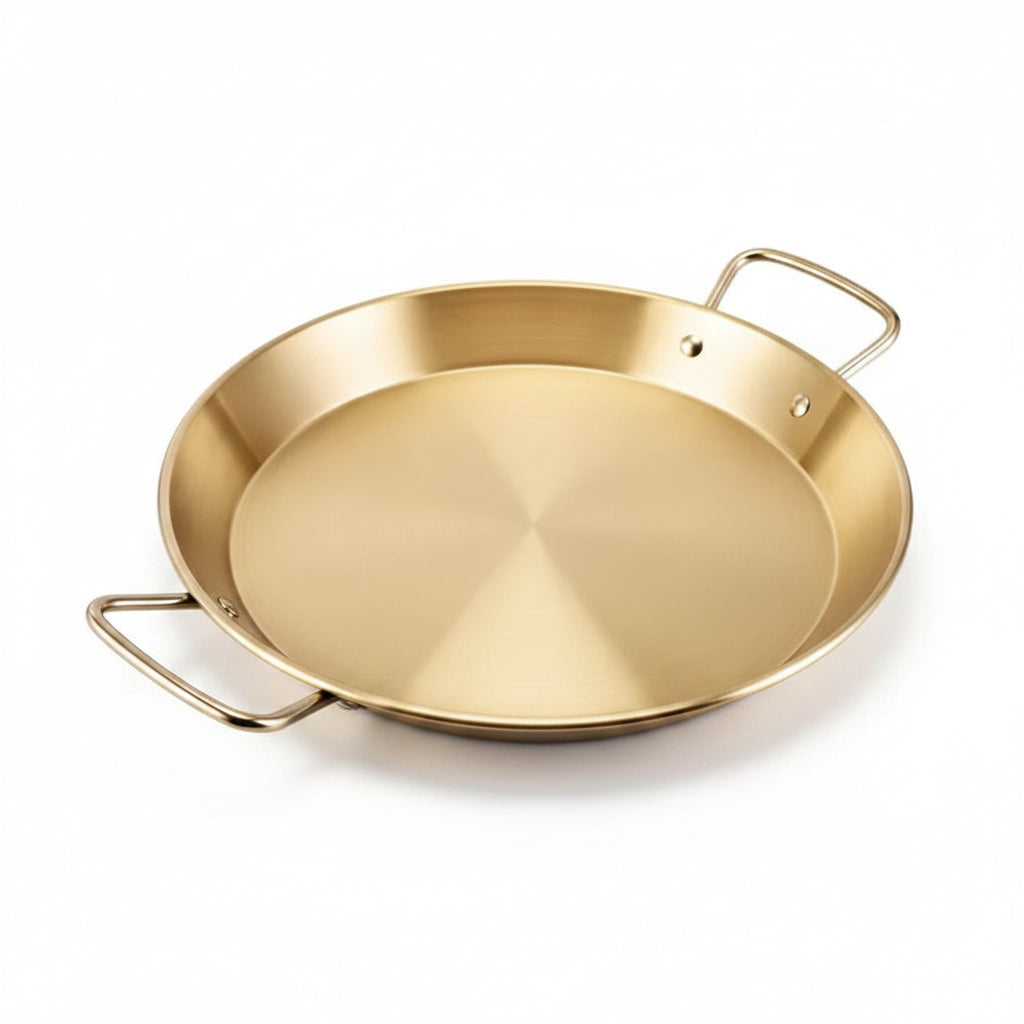 Sea Food Plate Gold 28cm