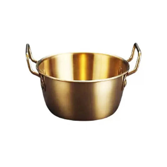 Rice Pot Bowl Gold 15 x 6cm