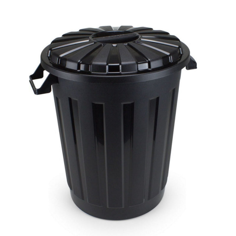 Plastic Garbage Bin 30L Black