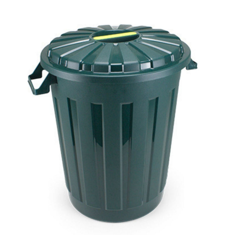 Plastic Garbage Bin 30L Dark Green