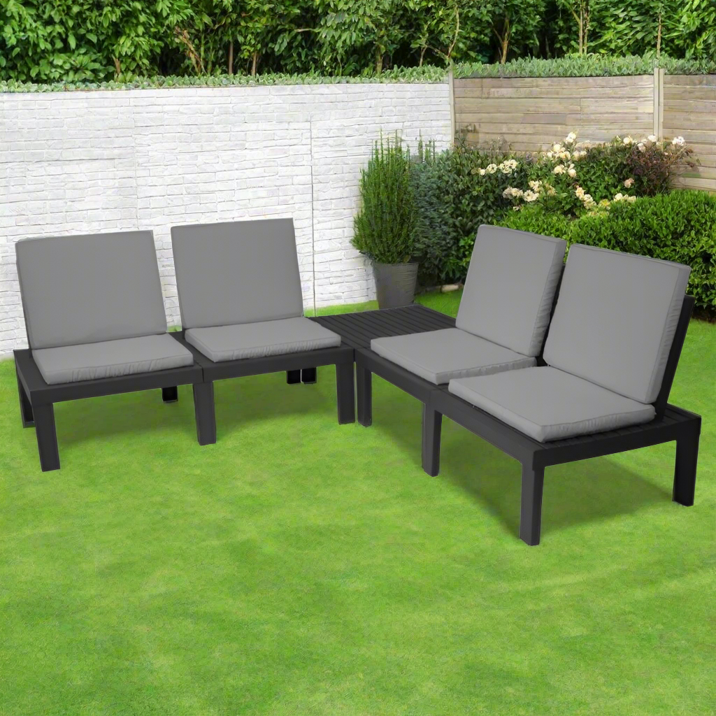 Garden Set Molok Grey (Set of 5)