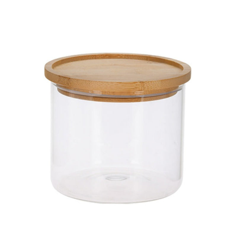 Glass Storage Jar With Bamboo Lid 950ml
