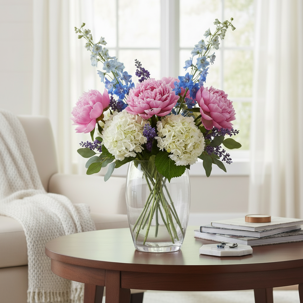 Glass Flower Vase 26cm