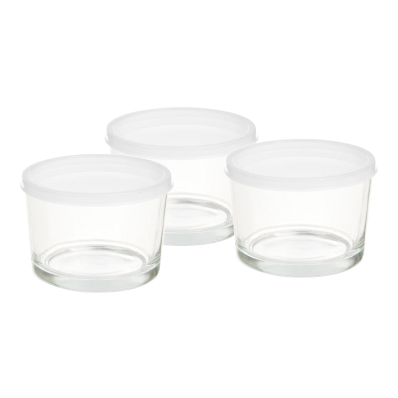 Glass Lunch Box 200ml (Set of 3)