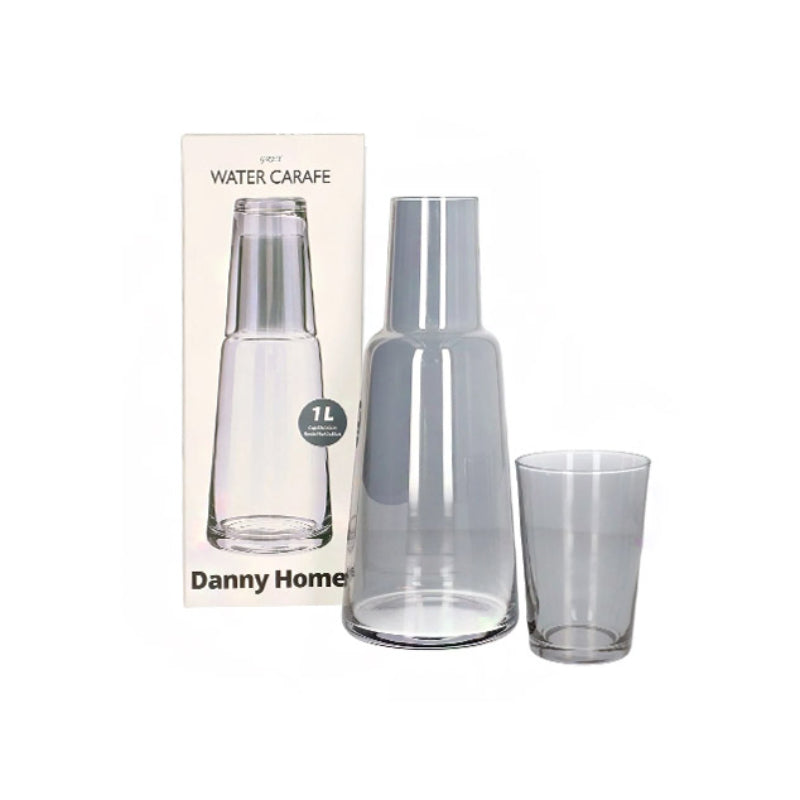 Glass Milk Bottle Grey 1Ltr