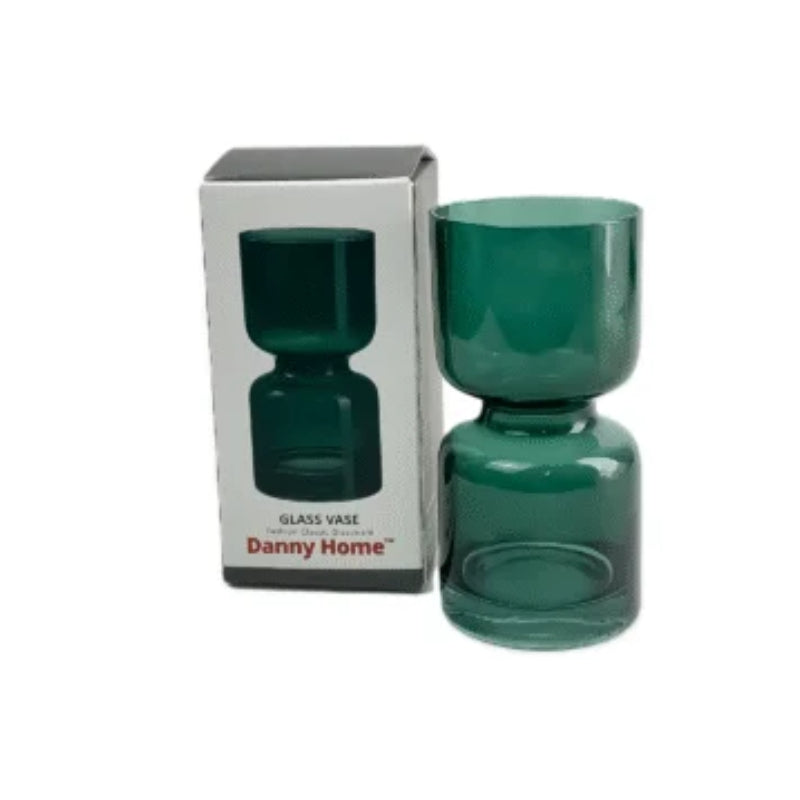 Glass Plant Vase Green 7x14x6.9cm