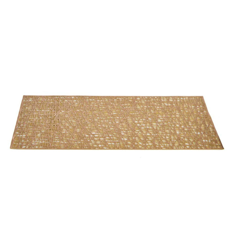 Golden Plastic Rectangular Table Cloth