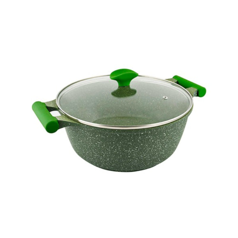 Granite Essentials Cook Pot 34cm With Glass Lid